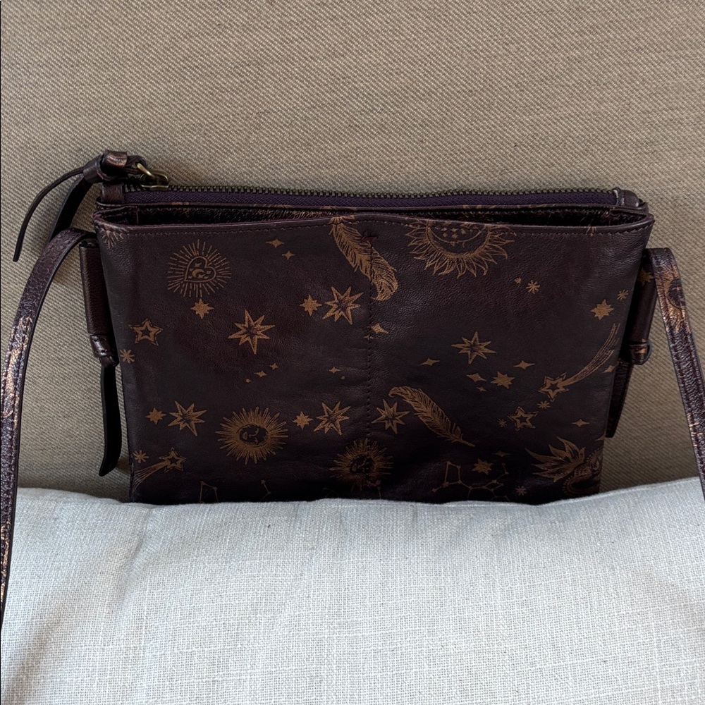 Johnny Was Leather Crossbody Bag